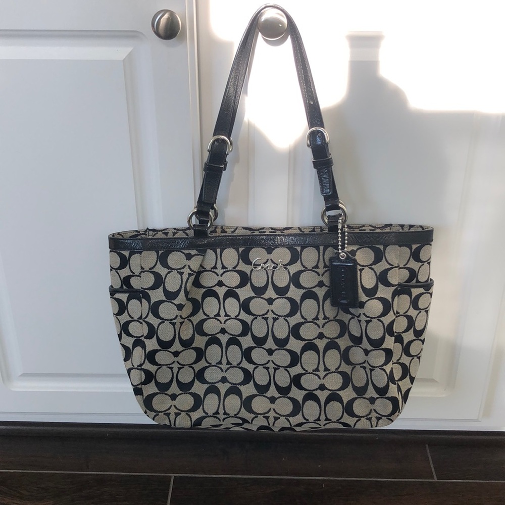 Coach monogram black purse